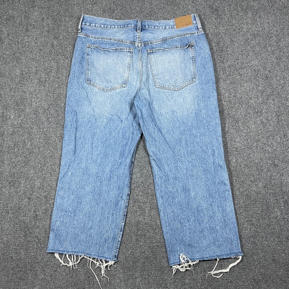 Madewell Low Slung Straight Jean Button Fly Mid Wash Denim Womens Size 32 0833 - Picture 2 of 11